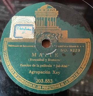 Disco Gramófono Jota Vasca "Aldeanos" y "Maite" 