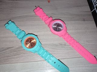 Relojes Flamenco Rosa y Turquesa