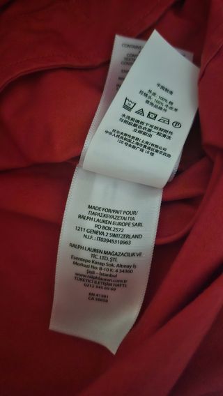 Cazadora Polo Ralph Lauren Roja Talla M