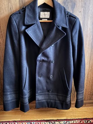 Chaquetón marinero lana azul marino IKKS