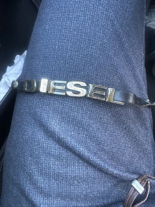 Pulsera Diesel Plata y Negro