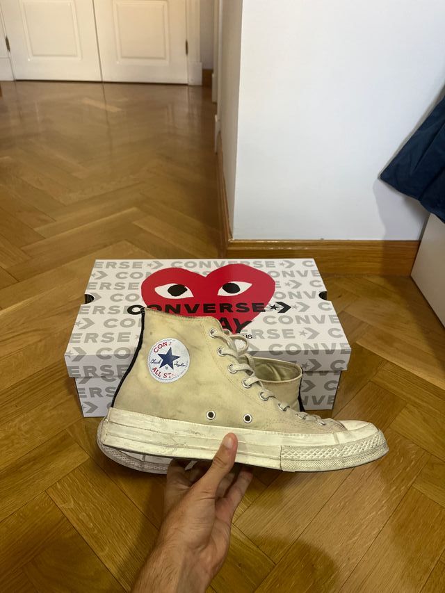 Converse Play Comme des Garçons Corazón Rojo