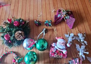 Lotto addobbi e palline natalizie Vintage