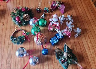 Lotto addobbi e palline natalizie Vintage