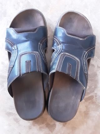 Chanclas Senda Hombre 42 piel poco uso suela fuert