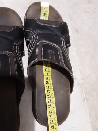 Chanclas Senda Hombre 42 piel poco uso suela fuert