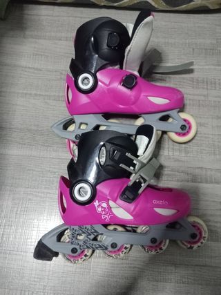Patines Oxelo rosas talla ajustable