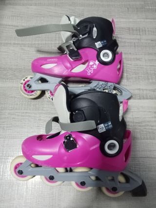 Patines Oxelo rosas talla ajustable