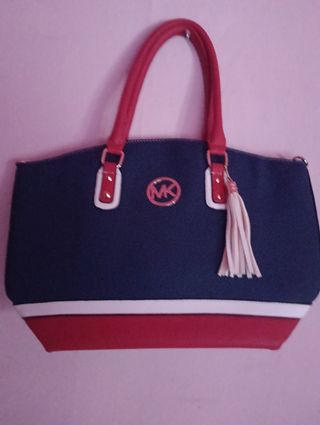 Bolso Michael Kors Azul y Rojo