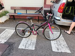Bicicleta niña BTWIN rosa