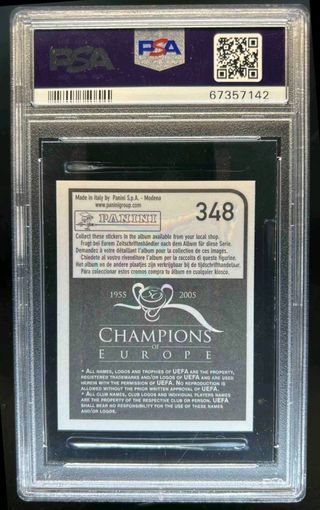 2005 Francesco Totti Panini Champions Psa 9 #348