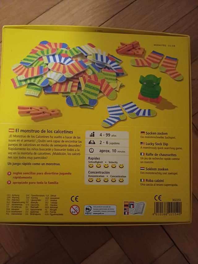 Juego El Monstruo de los Calcetines HABA
