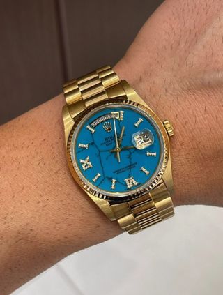 Quadrante Rolex Day-Date Blu

