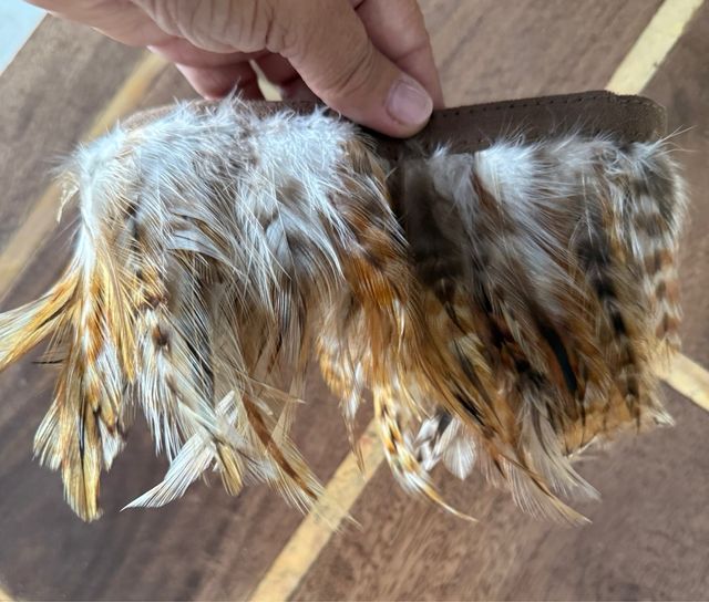 Plumas de faisán para botas