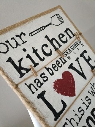 Cuadro Decorativo Cocina Our Kitchen