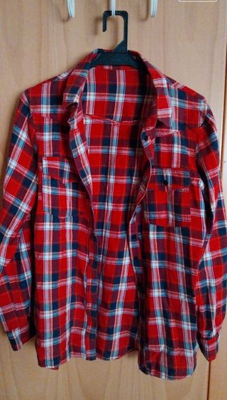 Camisa cuadros roja Primark Talla S