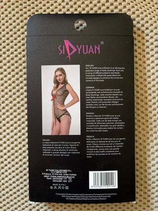 Sexy Lencería body de malla para mujer