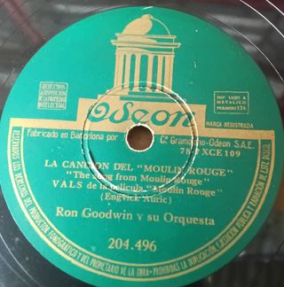 2 Discos gramófono, Candilejas de Chaplin y otros