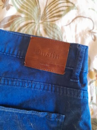 Pantalones Dustin Hombre Beige y Azul