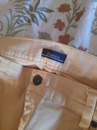 Pantalones Dustin Hombre Beige y Azul