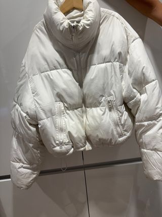Cazadora acolchada blanca talla XS