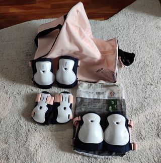 Patines Niña Talla 32-35 + Protecciones y Bolsa.