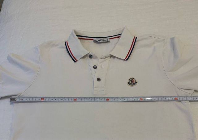 Polo Moncler Blanco Talla S