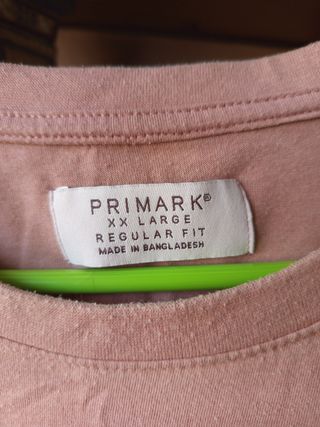 Camiseta Primark Talla XXL Rosa Estampado Floral
