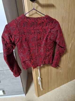Corpiño fallera niña rojo