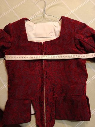 Corpiño fallera niña rojo