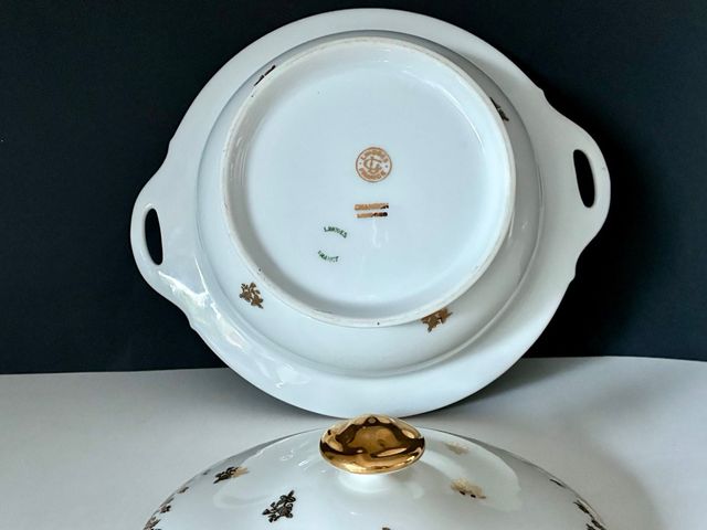 🇫🇷 Sopa de porcelana Limoges Gold