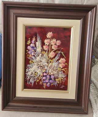 Cuadro de Flores Pintado a Mano