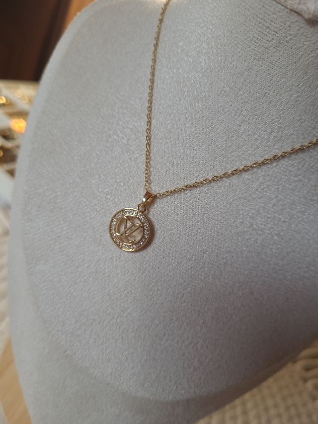 Cadena y Colgante Louis Vuitton Inspiración Acero