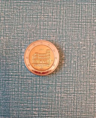 2 € commemorativo Germania 2017 Rheinland (F) UNC