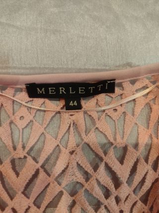 Vestido y chaqueta de encaje salmón(no negociable)