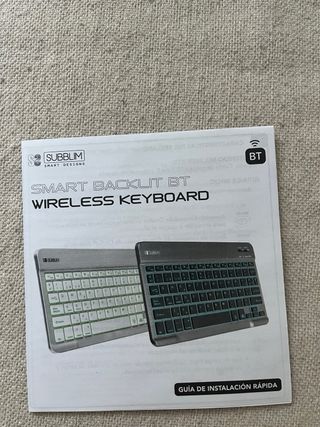 Teclado Bluetooth Subblim Plata