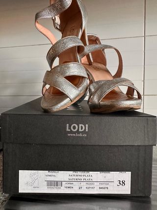 Zapatos de tacón Lodi plateados