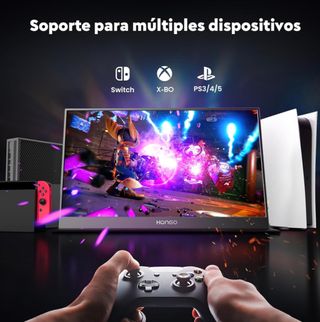 HONGO Monitor Portátil IPS FHD 15.6 1080P