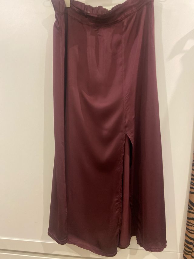 Falda Brownie Estampado Animal /Berenjena