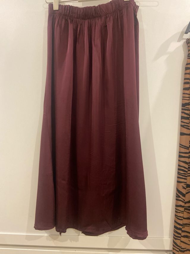 Falda Brownie Estampado Animal /Berenjena