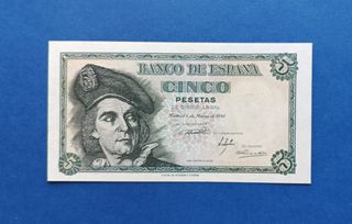 SC 5 Pesetas 1948 Elcano sin circular