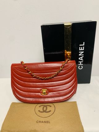 Bolso Chanel Half Moon Rojo