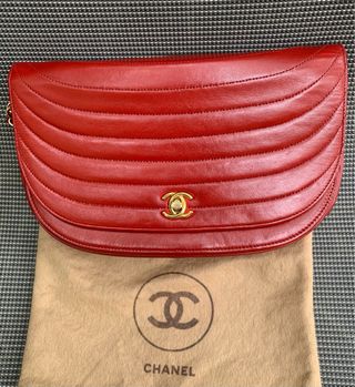 Bolso Chanel Half Moon Rojo