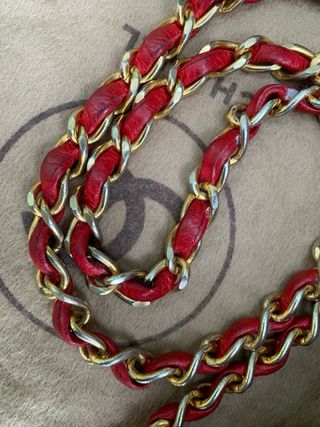Bolso Chanel Half Moon Rojo