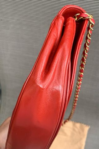 Bolso Chanel Half Moon Rojo