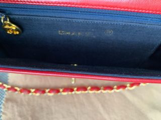 Bolso Chanel Half Moon Rojo