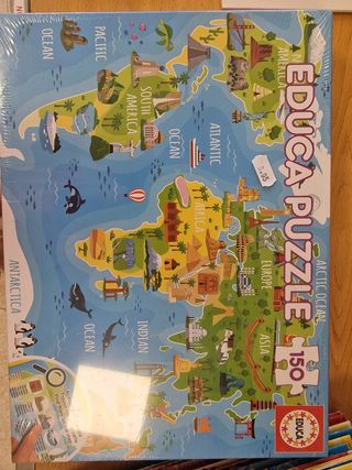 Puzzle Educa 150 Piezas Mapa Mundo