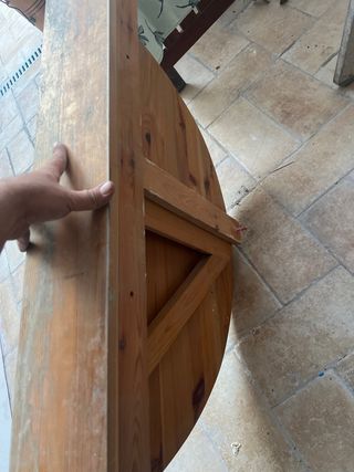 Mesa plegable de madera