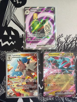 Lycanroc, Sinistcha Ex e Salamance Ex