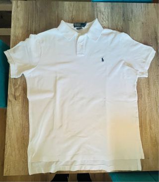 Polo Ralph Lauren Talla L Blanco AUTÉNTICO 